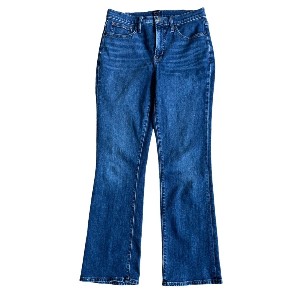 J. Crew Factory Boot Cut Mid Rise Blue Denim Jeans Women's Size 28 - Picture 2 of 9